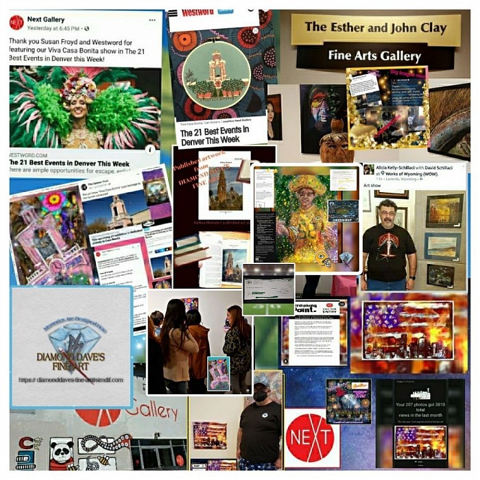 Diamond Dave's Fine Art through the years.